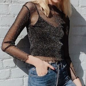 Brandy Melville sparkly top
